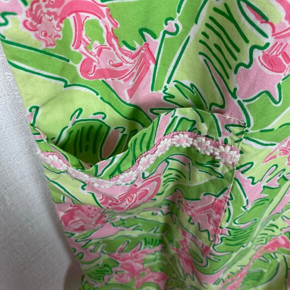 Lilly Pulitzer Vintage White Label Musical Monkeys Sleeveless Shift Dress Sz.14 - Picture 4 of 10